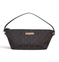 Gucci GG canvas boat pochette black