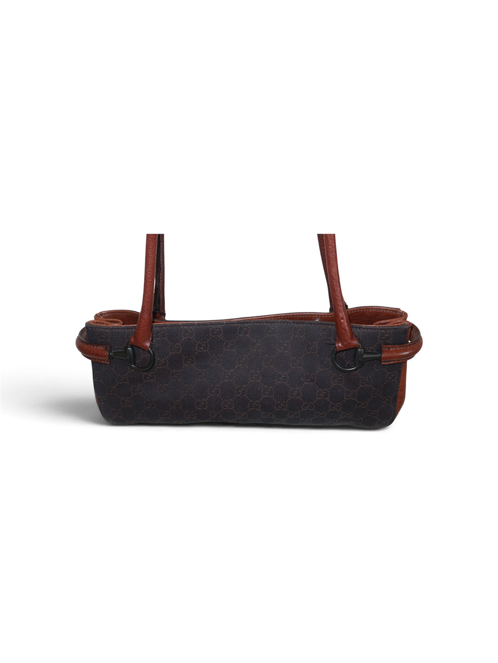 Gucci canvas horsebit GG vintage shoulderbag